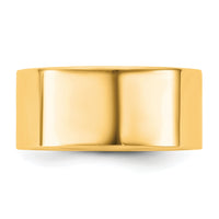 14KY 9mm Standard Flat Comfort Fit Band-FLC090
