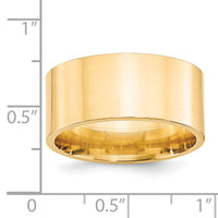 14KY 10mm Standard Flat Comfort Fit Band-FLC100