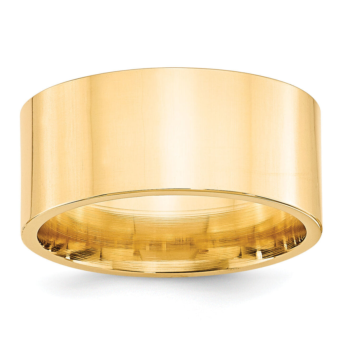 14KY 10mm Standard Flat Comfort Fit Band-FLC100