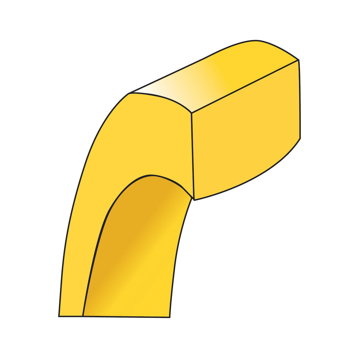 14KY 3.5mm Standard Flat Comfort Fit Band-FLC035
