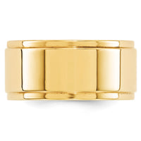 14KY 10mm Flat with Step Edge Band-FLE100