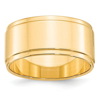 14KY 10mm Flat with Step Edge Band-FLE100