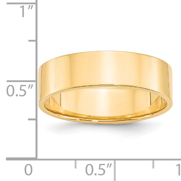 14KY 6mm LTW Flat Band-FLL060