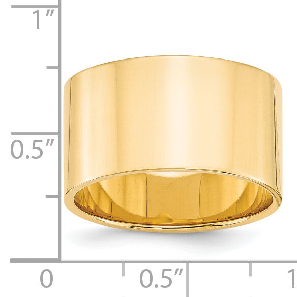 14KY 12mm LTW Flat Band-FLL120