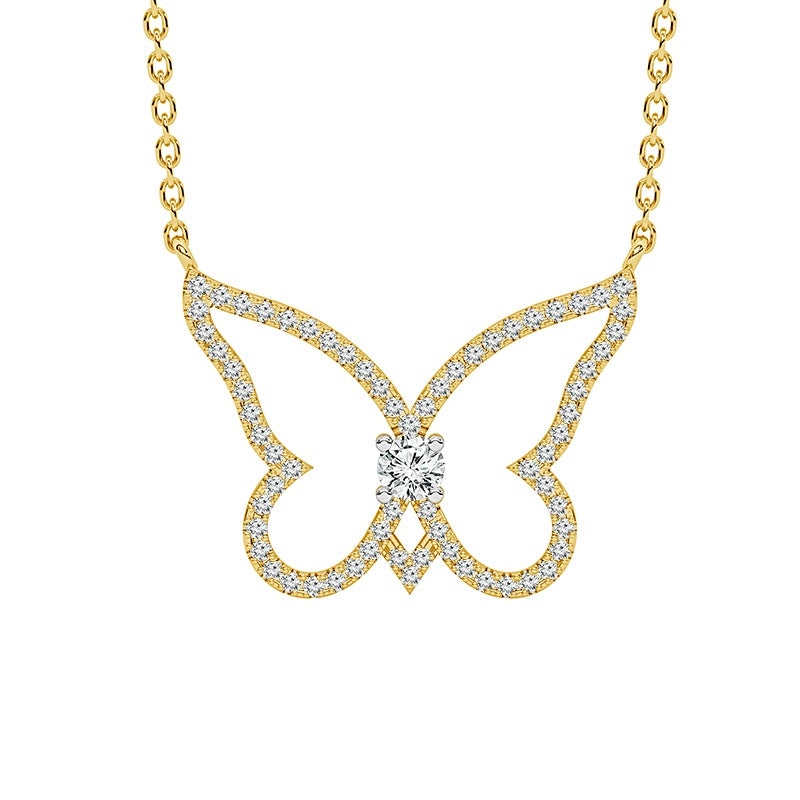 Diamond Fashion Pendant 0.40 ct tw 10k Yellow Gold-FPF0046A78Y0