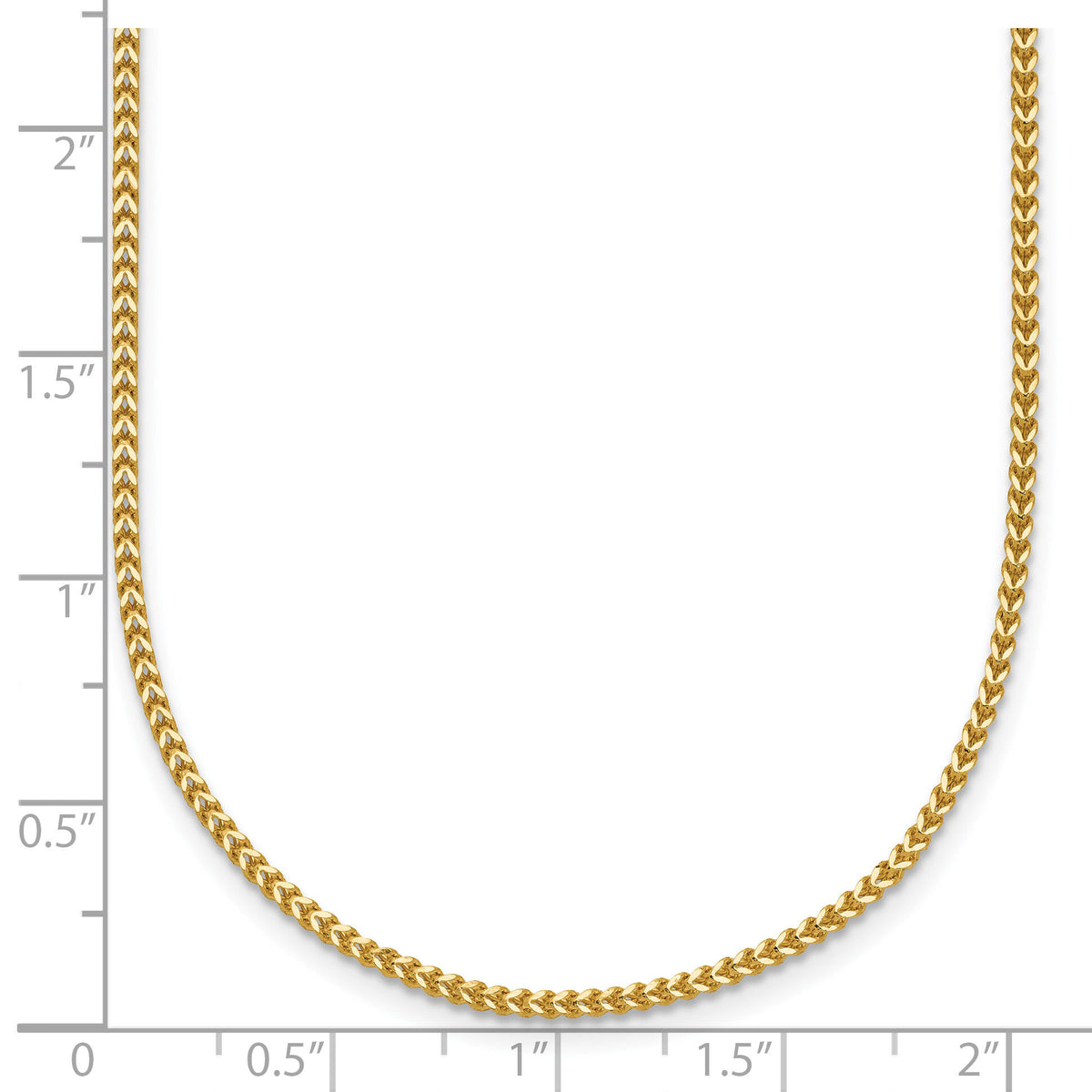 14k 1mm Franco Chain-FRA035-24