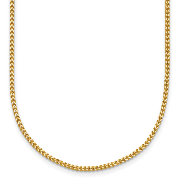 14k 1mm Franco Chain-FRA035-18
