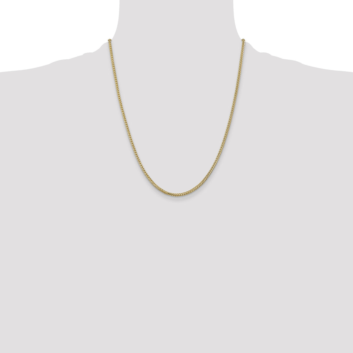 14k 2mm Franco Chain-FRA065-22