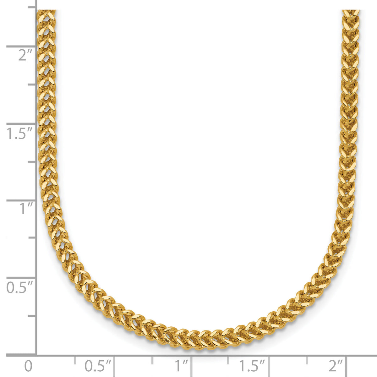14k 2.3mm Franco Chain-FRA070-22