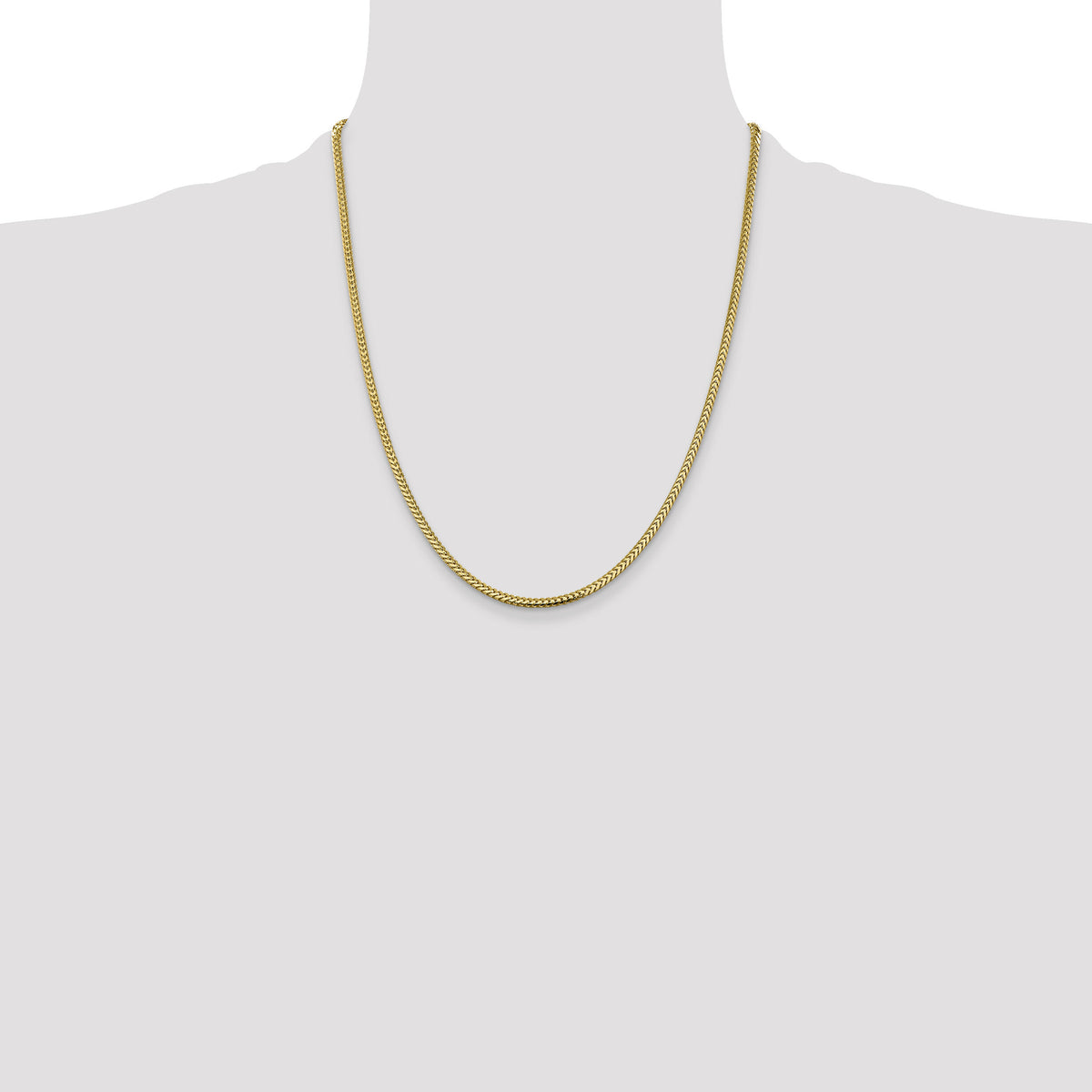 14k 2.3mm Franco Chain-FRA070-22