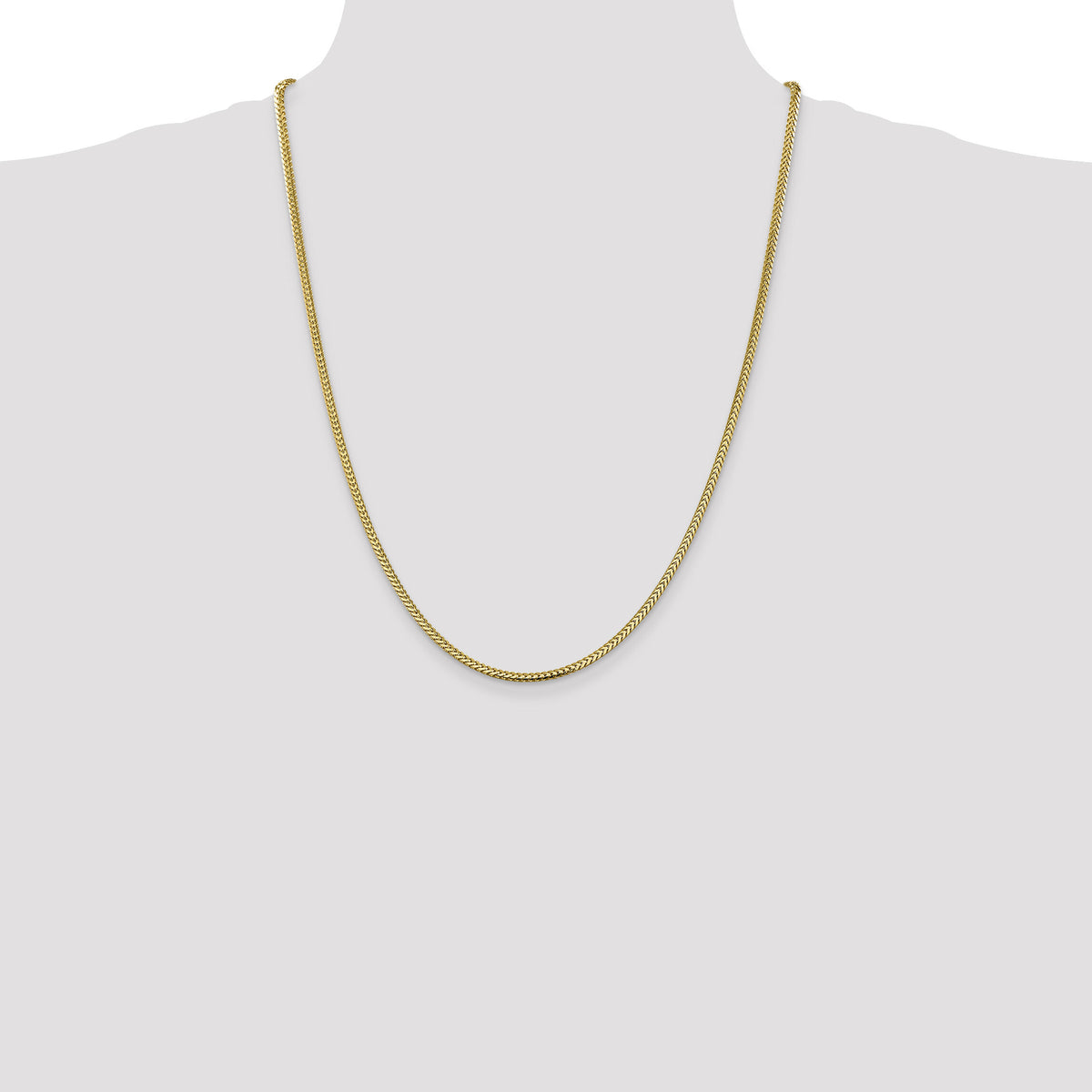 14k 2.3mm Franco Chain-FRA070-24