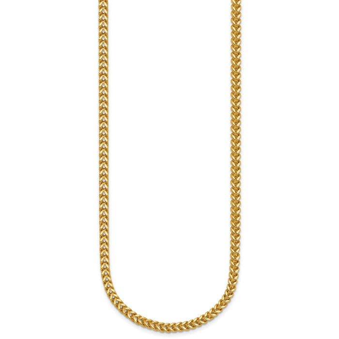14k 2.5mm Franco Chain-FRA080-26