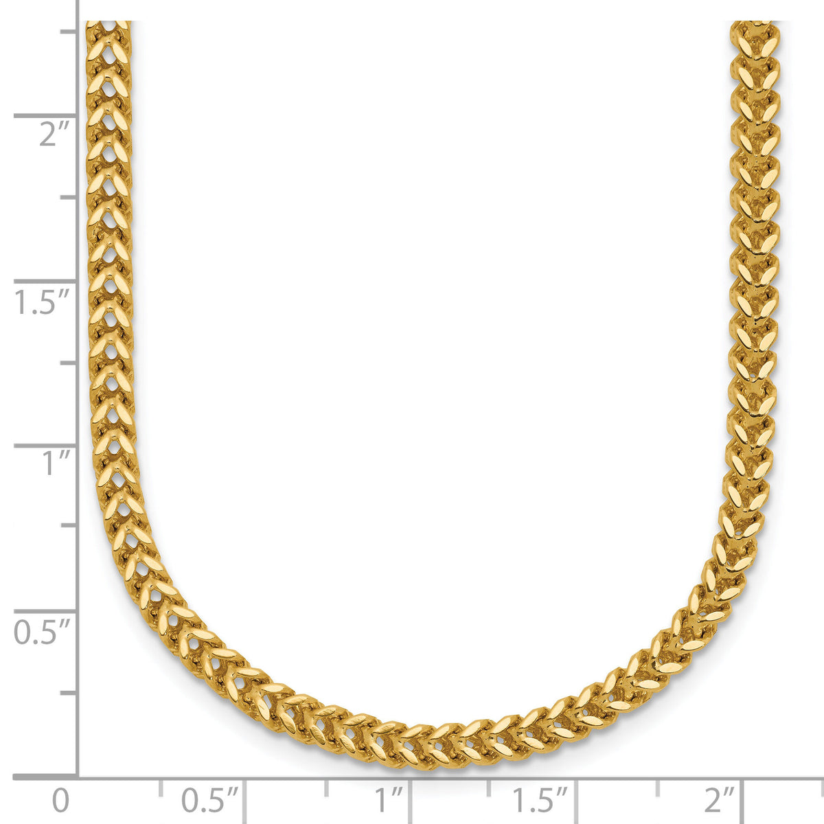 14k 2.5mm Franco Chain-FRA080-20