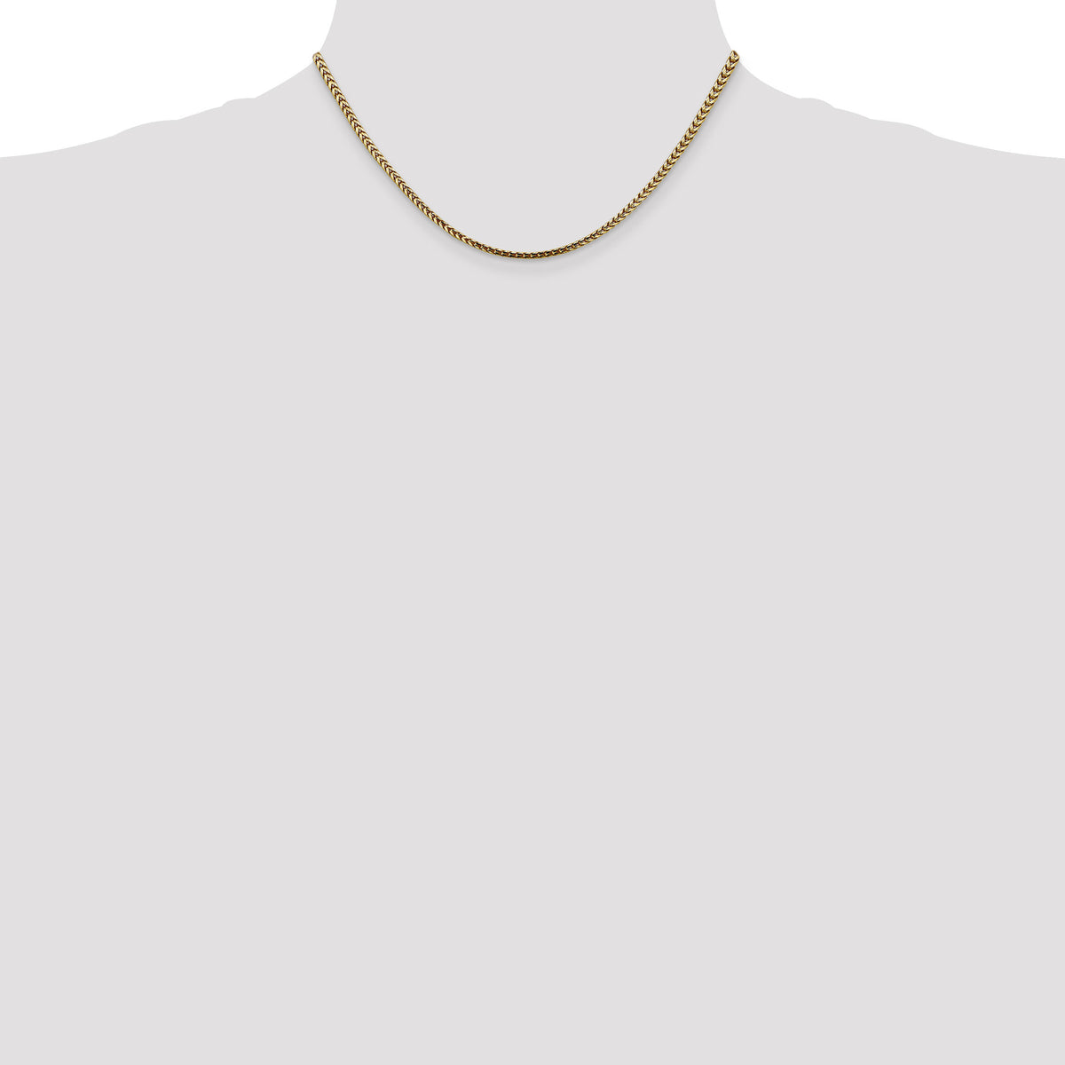 14k 2.5mm Franco Chain-FRA080-16