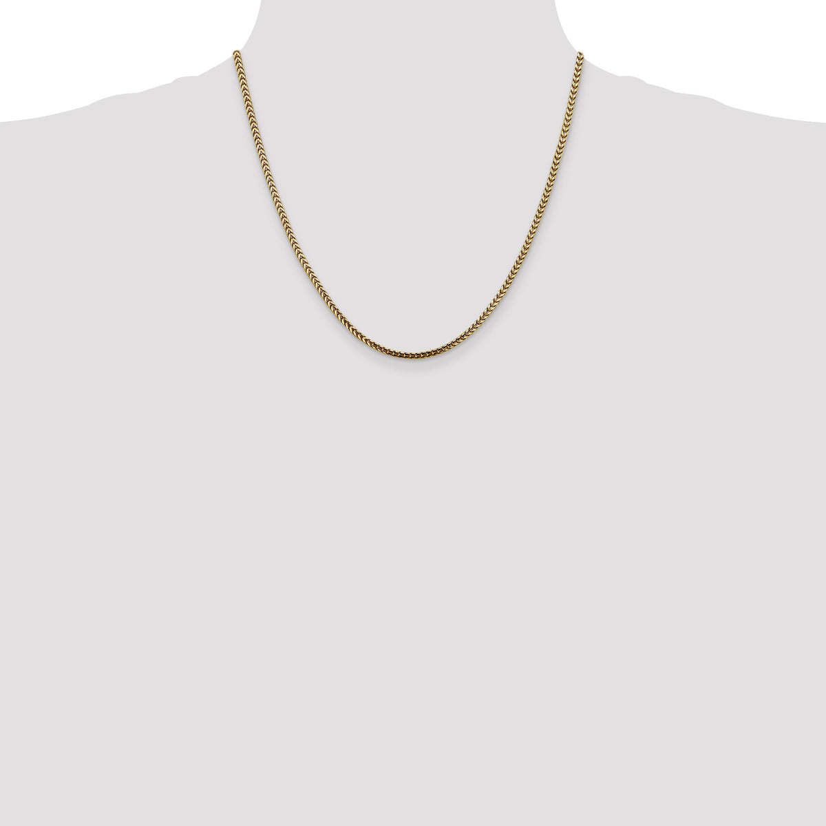 14k 2.5mm Franco Chain-FRA080-20