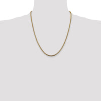 14k 2.5mm Franco Chain-FRA080-22
