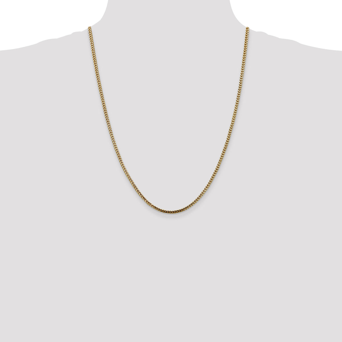 14k 2.5mm Franco Chain-FRA080-24