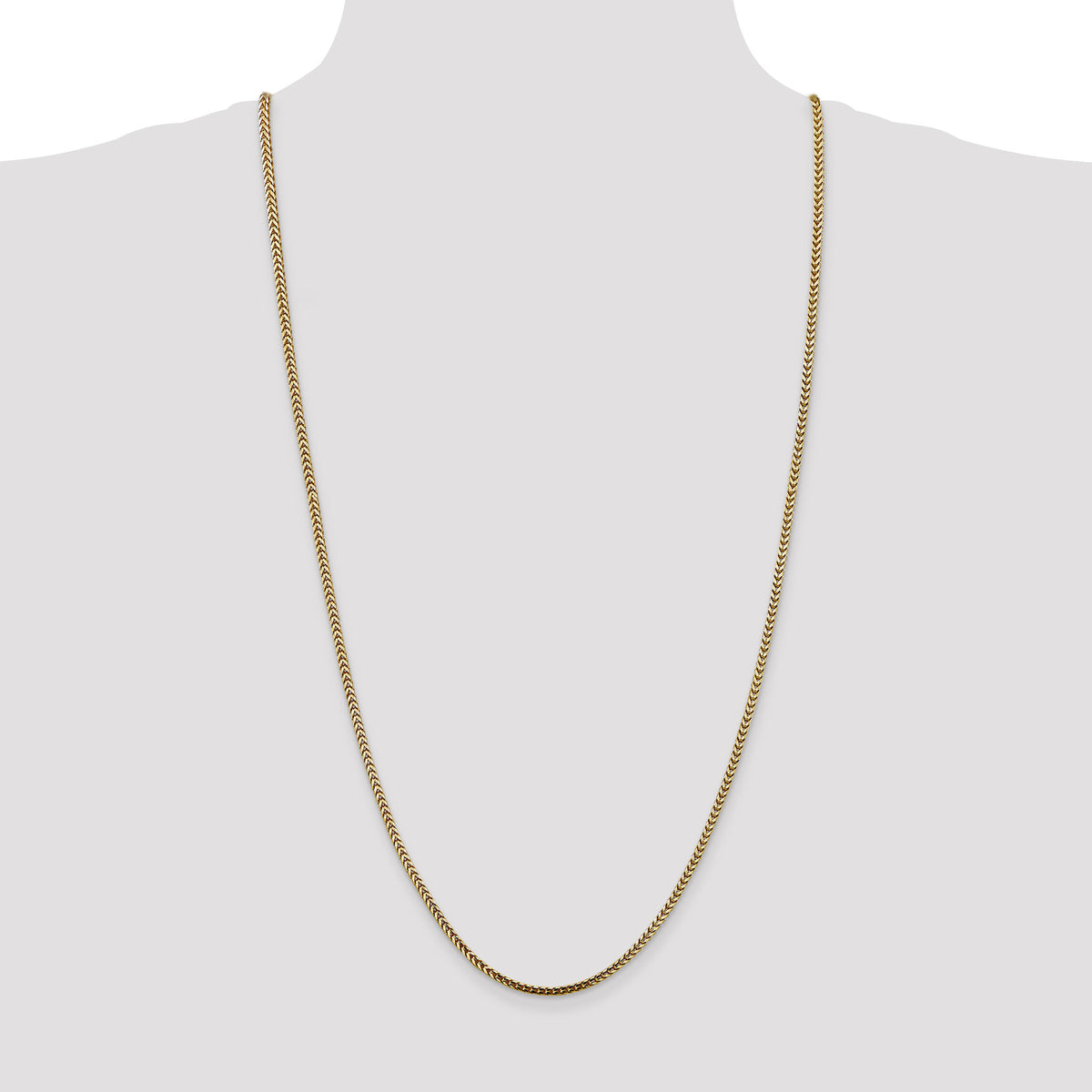 14k 2.5mm Franco Chain-FRA080-30