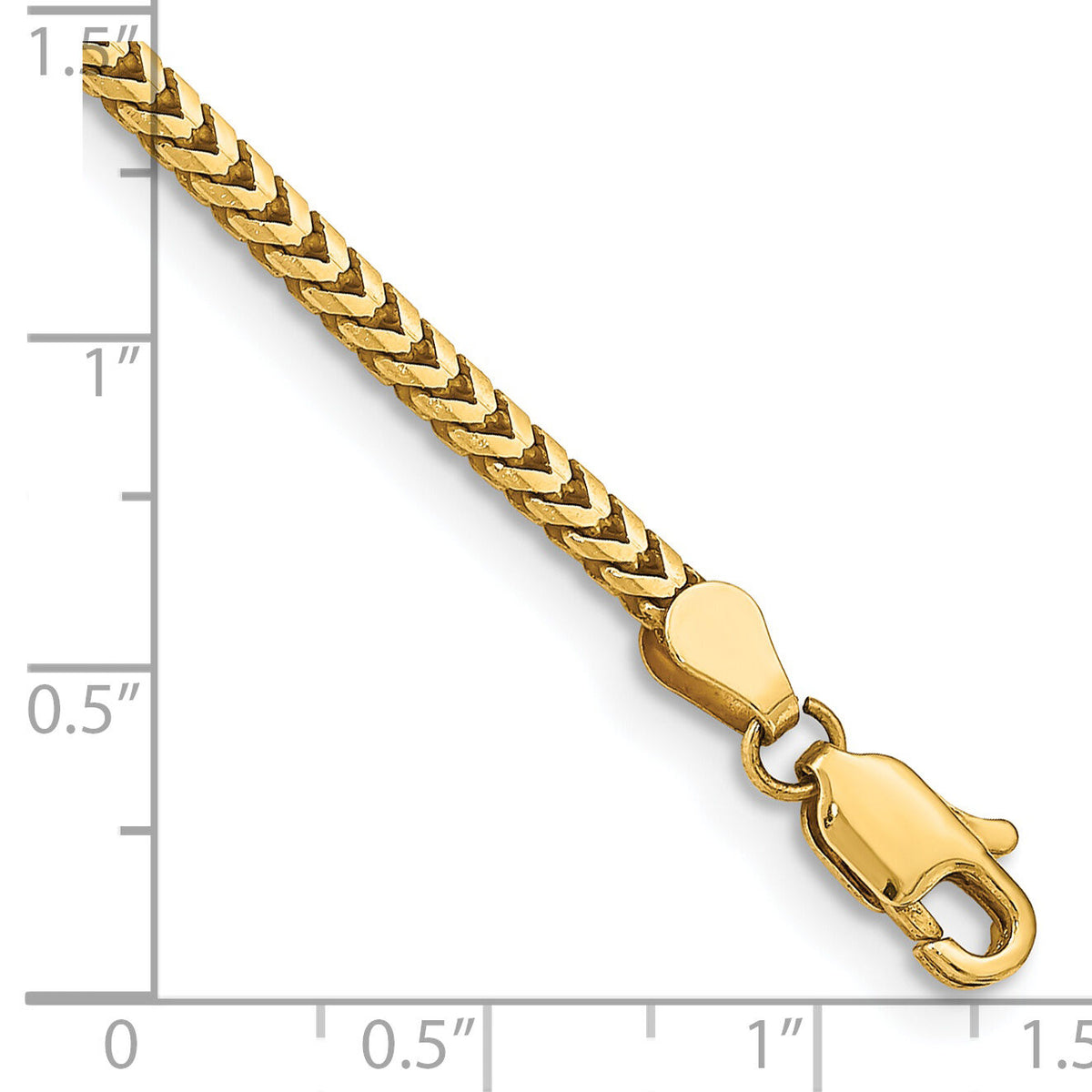 14k 2.5mm Franco Chain-FRA080-7