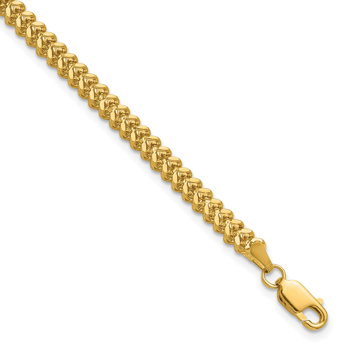 14k 2.5mm Franco Chain-FRA080-8