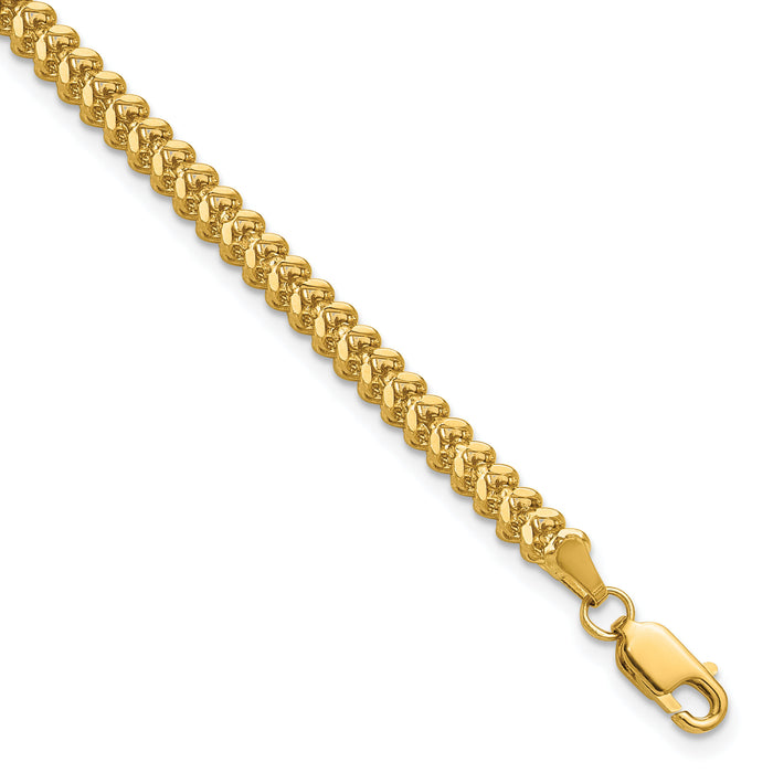 14k 2.5mm Franco Chain-FRA080-8
