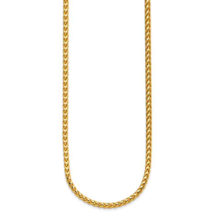 14k 3mm Franco Chain-FRA100-22