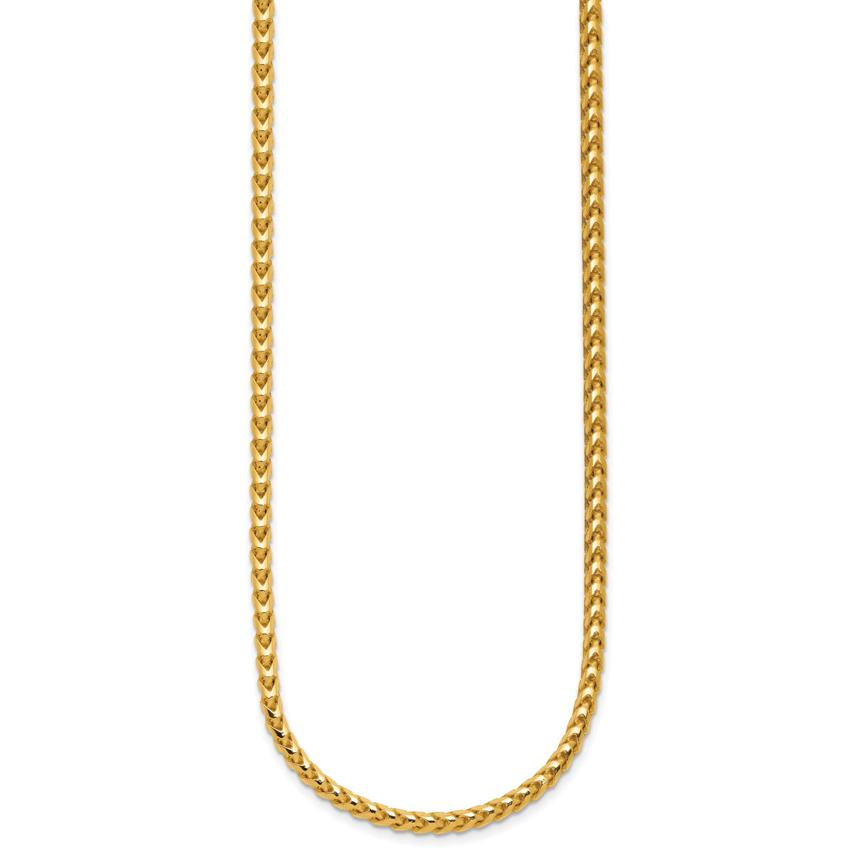 14k 3mm Franco Chain-FRA100-24