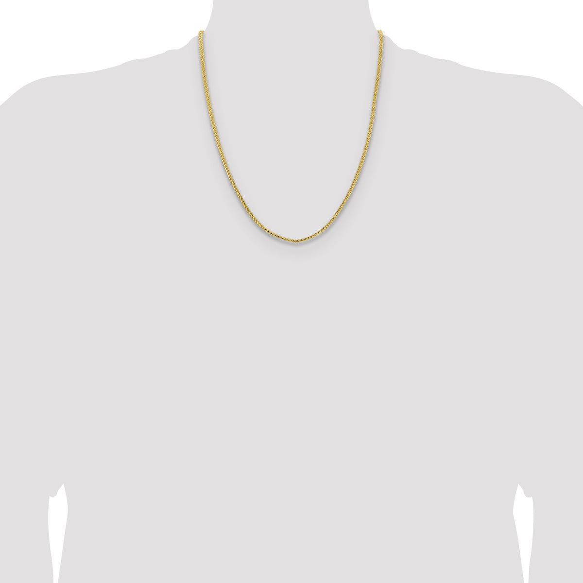 14k 3mm Franco Chain-FRA100-22