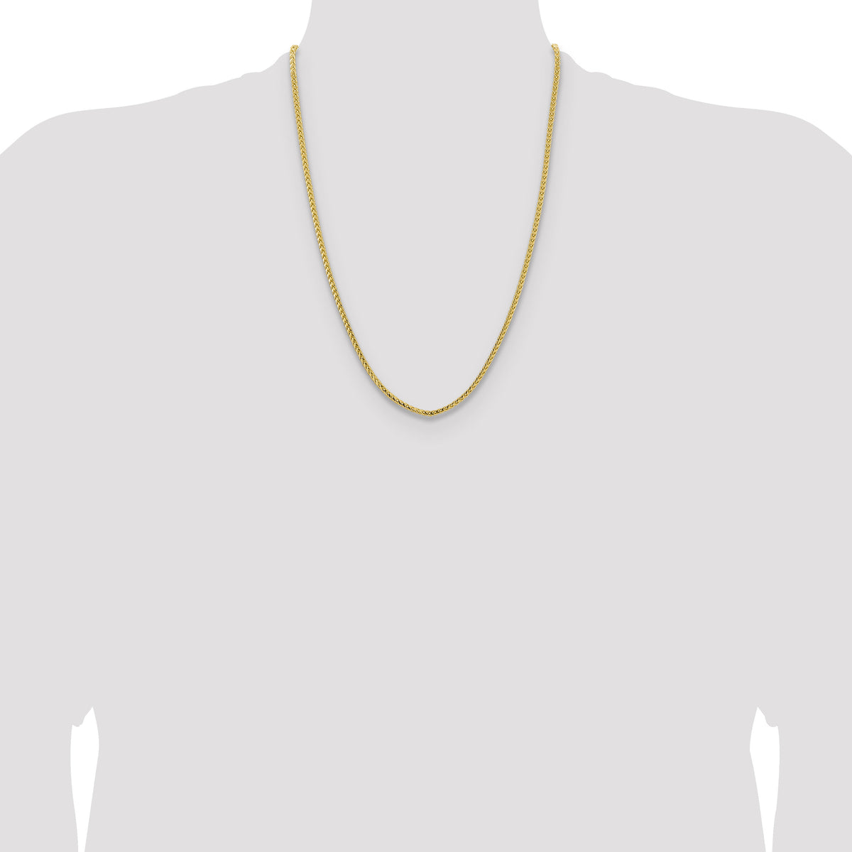 14k 3mm Franco Chain-FRA100-24