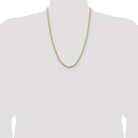 14k 3mm Franco Chain-FRA100-24