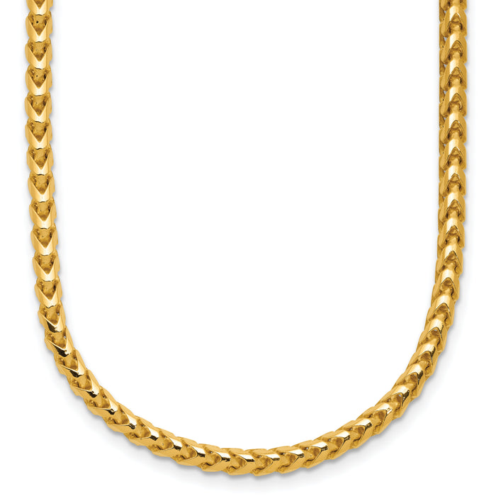 14k 3mm Franco Chain-FRA100-24