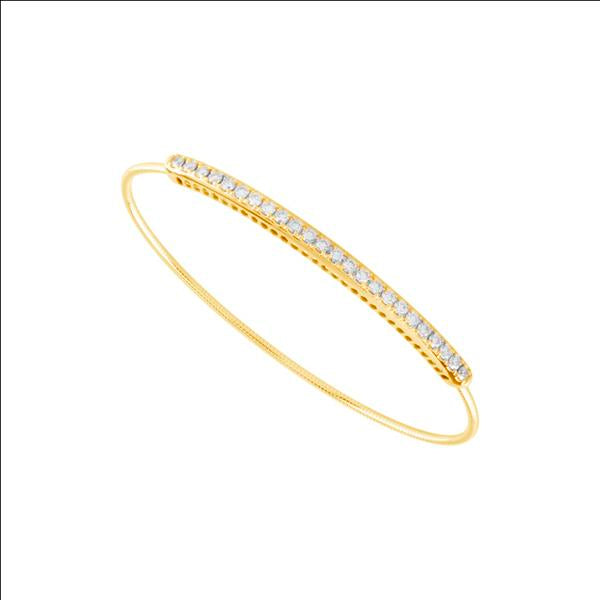 Diamond Bangle 1 ct tw 14k White Gold-FSBG5013S8W