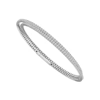 Diamond Bangle 2.75 ct tw 14k White Gold-FSBG5023S8W