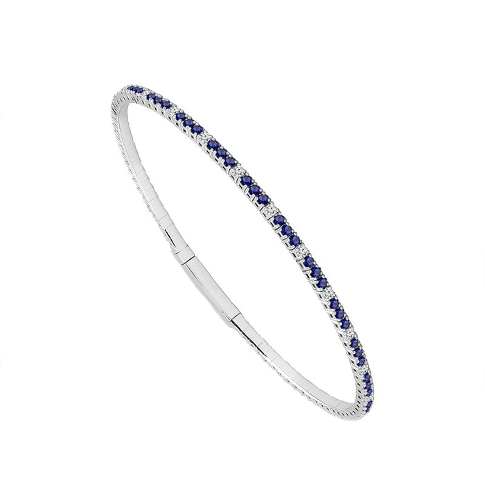 Diamond Bangle 0.40 ct tw 14k White Gold-FSBG5036BS3S8WS-6D