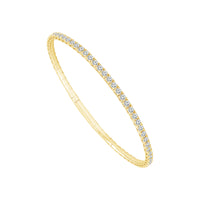 Diamond Bangle 2.5 ct tw 14k White Gold-FSBG5037S8W