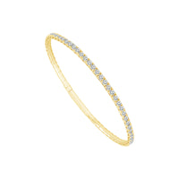 Diamond Bangle 3.5 ct tw 14k White Gold-FSBG5038S8W