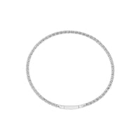 Diamond Bangle 3.5 ct tw 14k White Gold-FSBG5038S8W