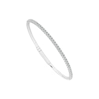 Diamond Bangle 1 ct tw 14k White Gold-FSBG5039S8W