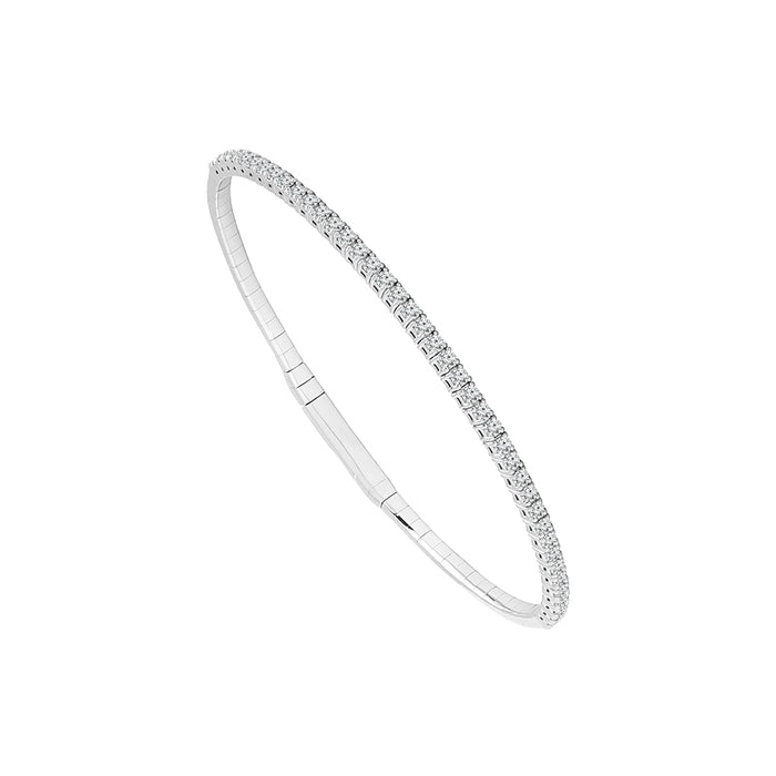 Diamond Bangle 1 ct tw 14k White Gold-FSBG5039S8W
