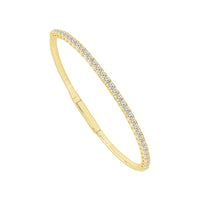 Diamond Bangle 1.4 ct tw 14k White Gold-FSBG5040S8W