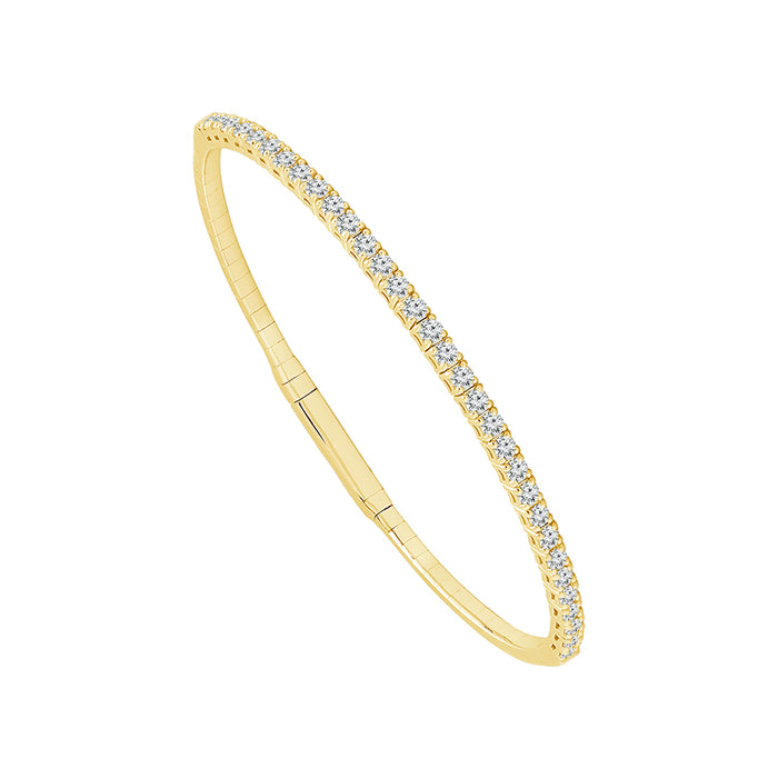 Diamond Bangle 1.4 ct tw 14k White Gold-FSBG5040S8W