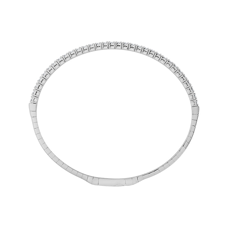 Diamond Bangle 1.4 ct tw 14k White Gold-FSBG5040S8W