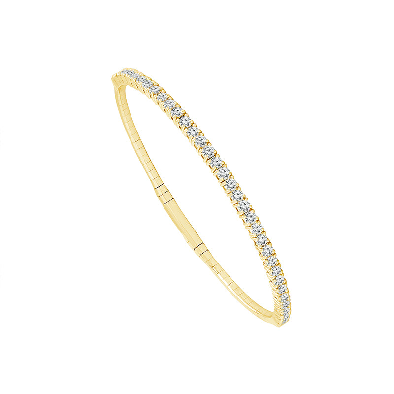 Diamond Bangle 2 ct tw 14k White Gold-FSBG5041S8W-6C