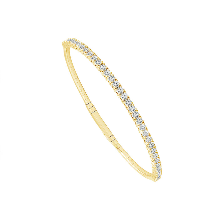 Diamond Bangle 2 ct tw 14k White Gold-FSBG5041S8W-6C