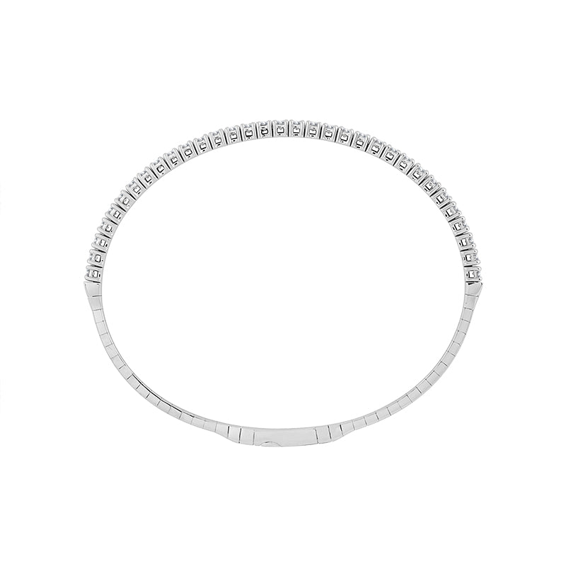 Diamond Bangle 2 ct tw 14k White Gold-FSBG5041S8W-6C