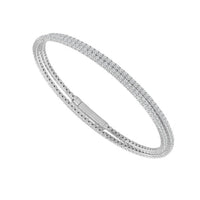 Diamond Bangle 4 ct tw 14k White Gold-FSBG5043S8W