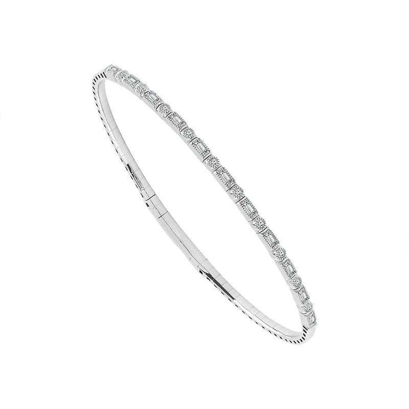 Diamond Bangle 0.4 ct tw 14k White Gold-FSBG5044K6W