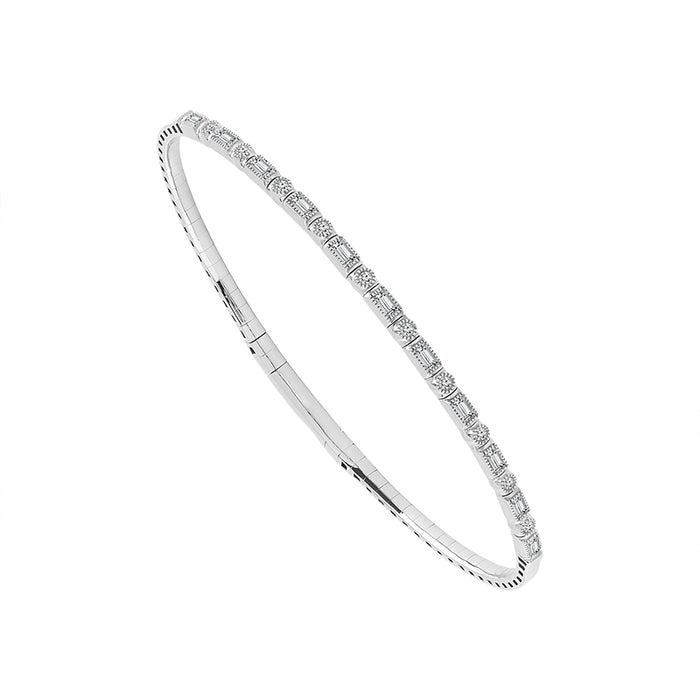 Diamond Bangle 0.4 ct tw 14k White Gold-FSBG5044K6W
