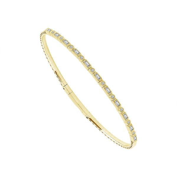Diamond Bangle 0.4 ct tw 14k White Gold-FSBG5044K6W