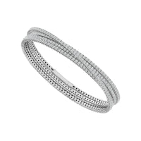 Diamond Bangle 6.25 ct tw 14k White Gold-FSBG5048S8W